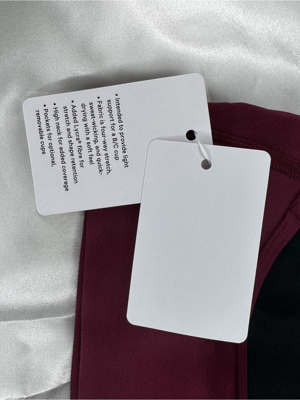 Lululemon Flow Y Wrap-Front High-Neck Bra NWT Wine Berry Sizes 6 & 8 Rare - Picture 11 of 12